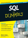 SQL For Dummies (eBook)